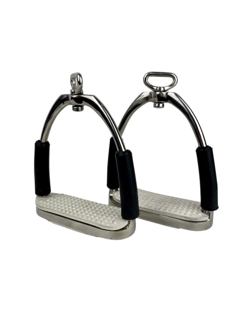 Estribo Inglés Seguridad Giratorio Inox 12cm