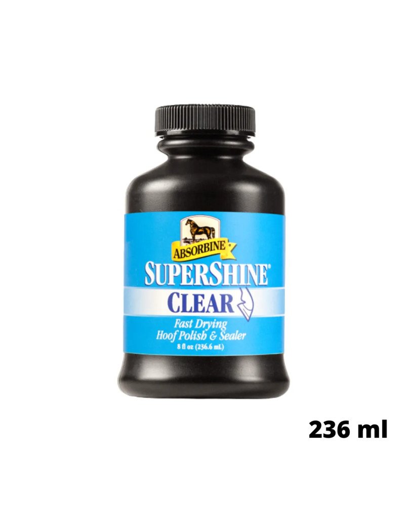 SuperShine Hoof Polish & Sealer Clear With Brush Absorbine | 236 ml