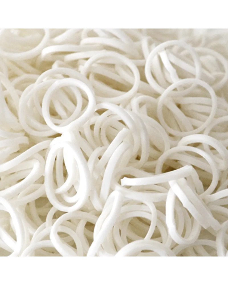 Gomas Para Crines de Silicona Bolsa 500 Unid.